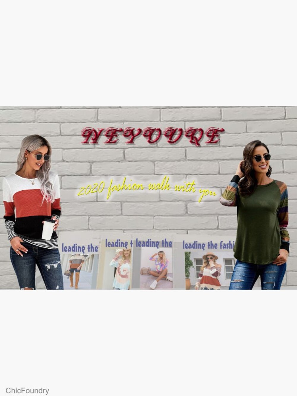 Women's Long Sleeve Tunic Top, Waffle Knit, Loose Fit, Crew Neck - Picture 5 of 7